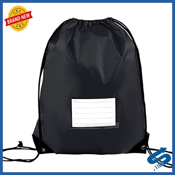 50 Pack Drawstring Backpacks, 16.5x13.3 Inch Gym Travel Bags, Polyester